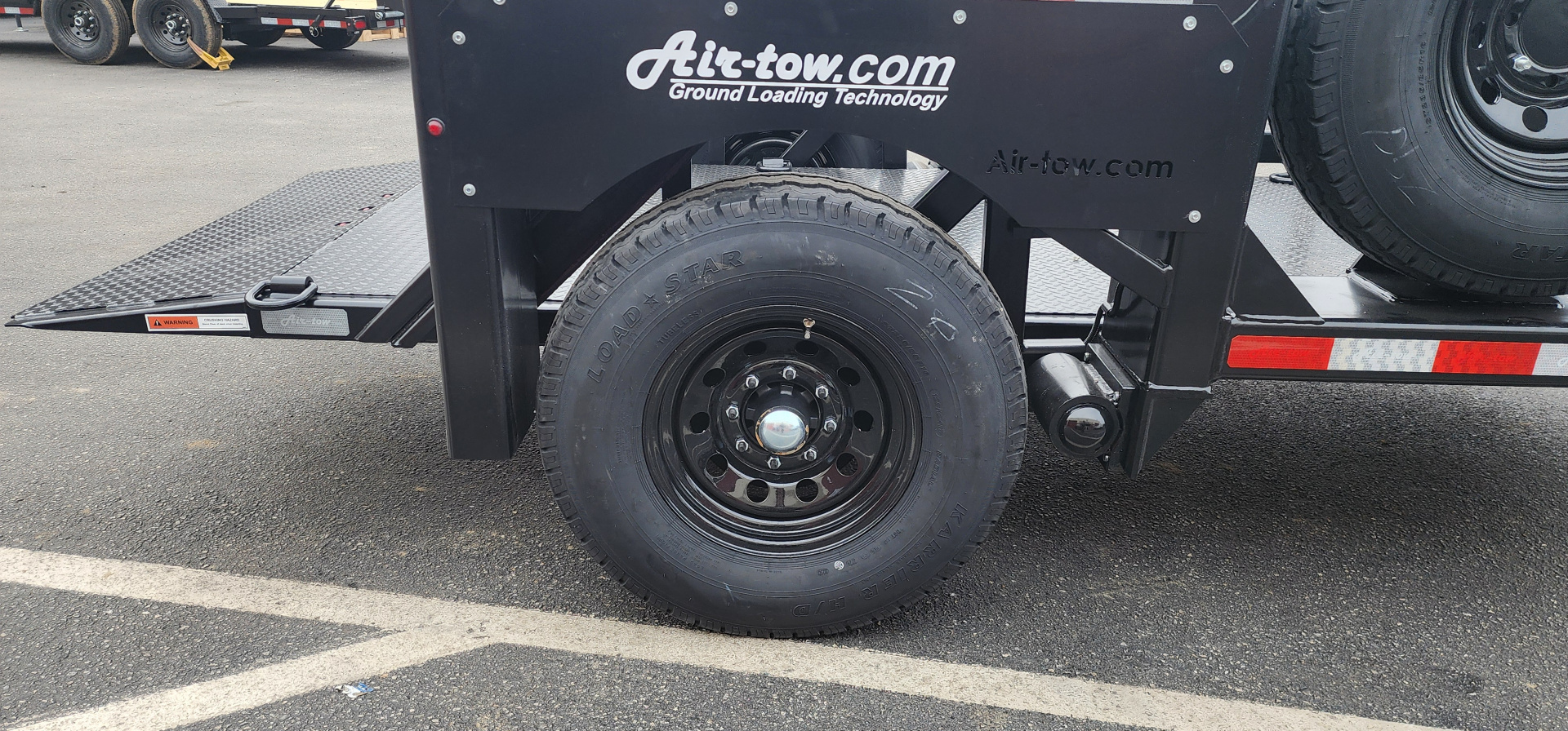 New 4'9" x 10' Air Tow SN10-55 Single Axle Drop Deck Flatbed Trailer 7.7k***BLACK