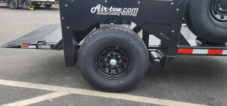 New 4'9" x 10' Air Tow SN10-55 Single Axle Drop Deck Flatbed Trailer 7.7k***BLACK