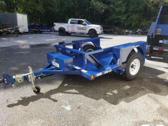 New 4'4  x 8'6  Air Tow S8-35 Drop Deck Flatbed Equipment Trailer 5.1k