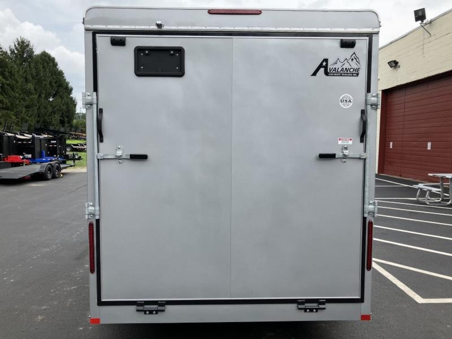 New 7 x 16 Car-Mate Avalanche V-Nose Cargo 7k