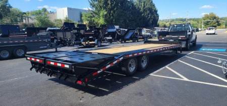 New 8.5 x 25 (20+5) Sure-Trac HD Deckover Trailer 15k