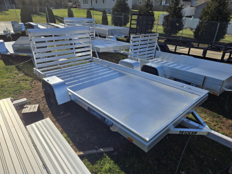 New 6.5 x 12 Aluma 7812ESA  Aluminum Utility Trailer, 3K GVWR **w/Tongue Handle