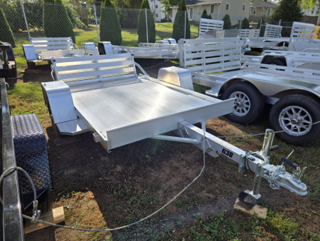 New 5' 3  x 8' ALUMA 638 Aluminum Utility Trailer, 2K GVWR ***w/ Bi-Fold Rear Gate