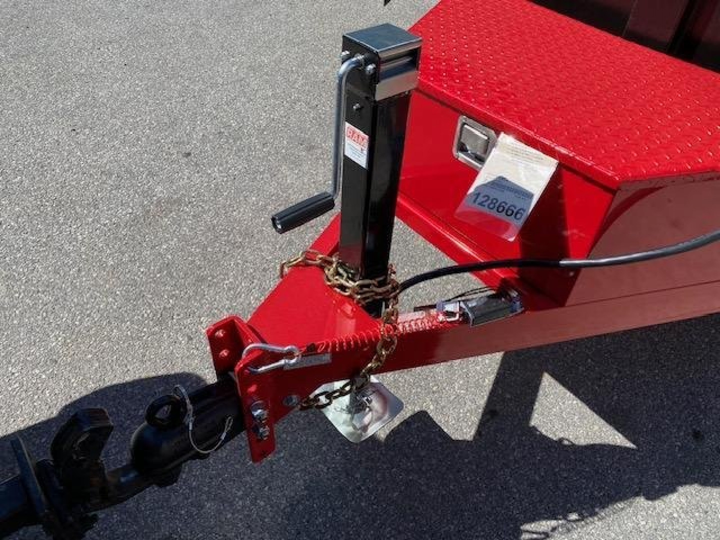 New 6 x 10 BWISE Deckover 48" High Sides Dump Trailer 10k  **BLACK/RED**