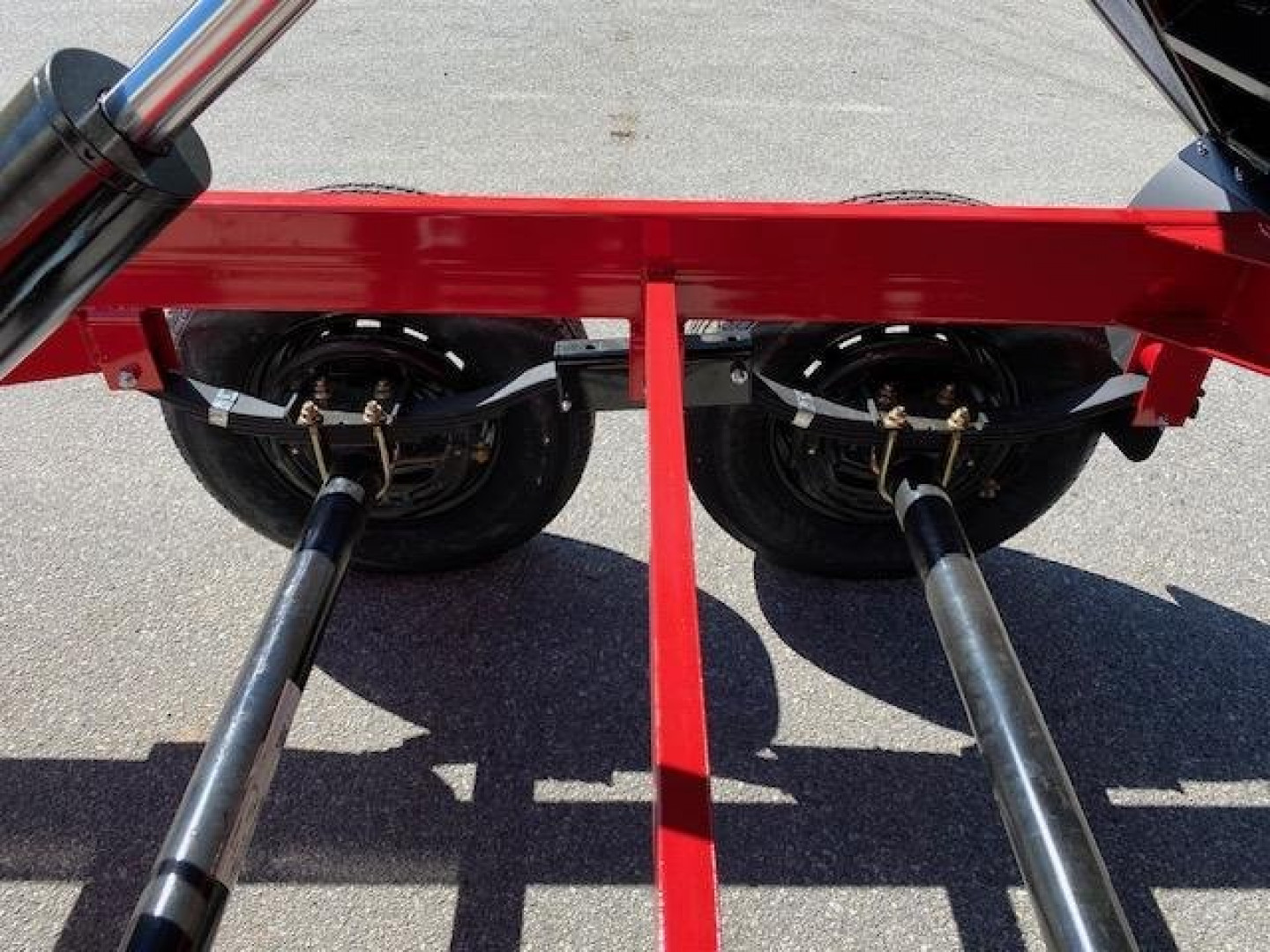 New 6 x 10 BWISE Deckover 48" High Sides Dump Trailer 10k  **BLACK/RED**