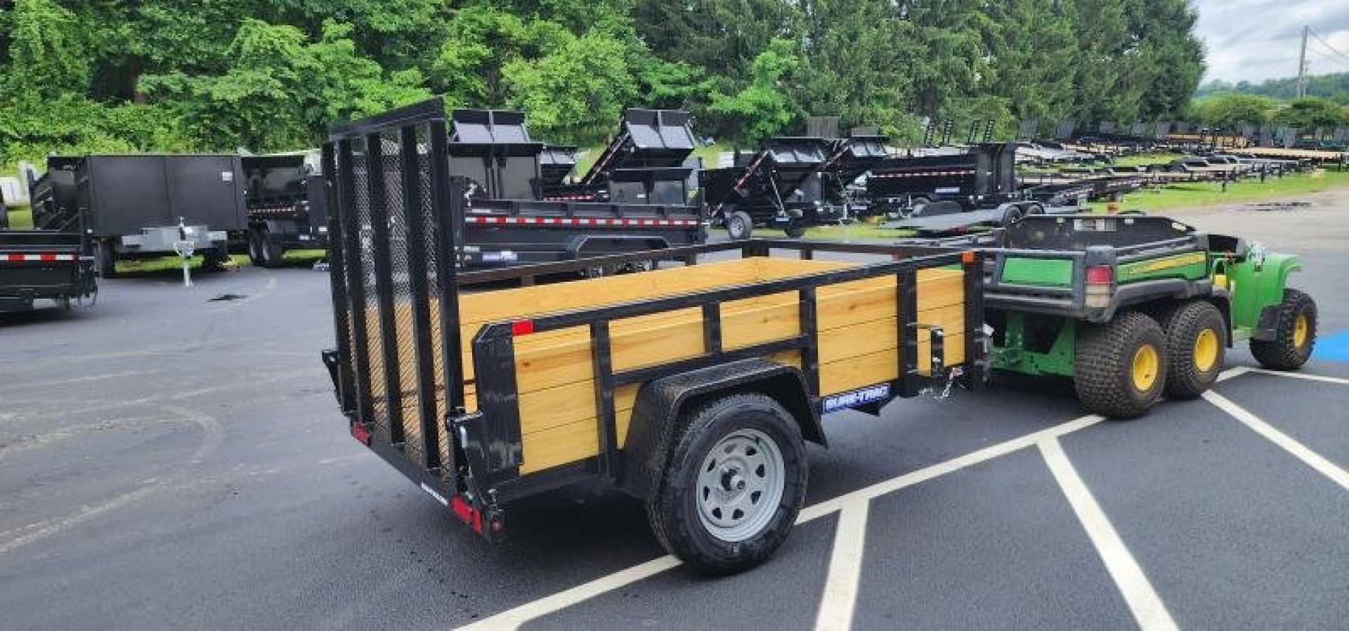 New 5 x 8 Sure-Trac Tube Top Three Board Trailer 3k