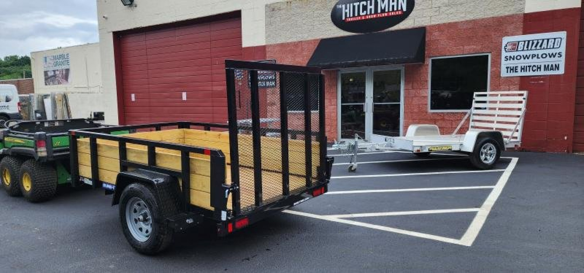 New 5 x 8 Sure-Trac Tube Top Three Board Trailer 3k