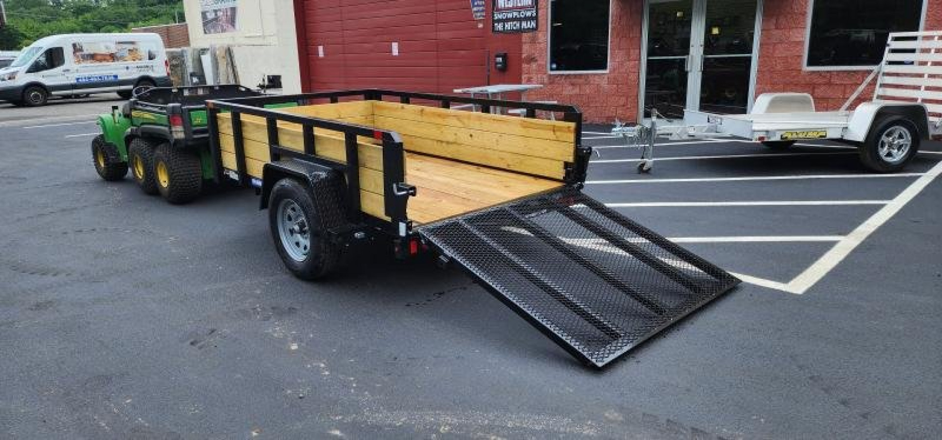 New 5 x 8 Sure-Trac Tube Top Three Board Trailer 3k