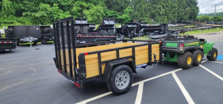 New 5 x 8 Sure-Trac Tube Top Three Board Trailer 3k