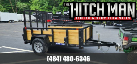 New 5 x 8 Sure-Trac Tube Top Three Board Trailer 3k