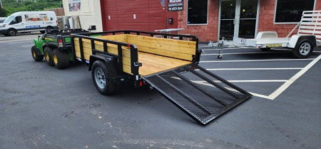 New 5 x 8 Sure-Trac Tube Top Three Board Trailer 3k