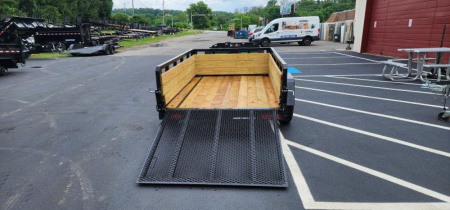 New 5 x 8 Sure-Trac Tube Top Three Board Trailer 3k