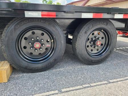 New 8.5 x 25 (20+5) Big Tex 16GN Gooseneck Deck Over Equipment Trailer, 17.5k **w/Mega Ramps & Spare Tire Assy
