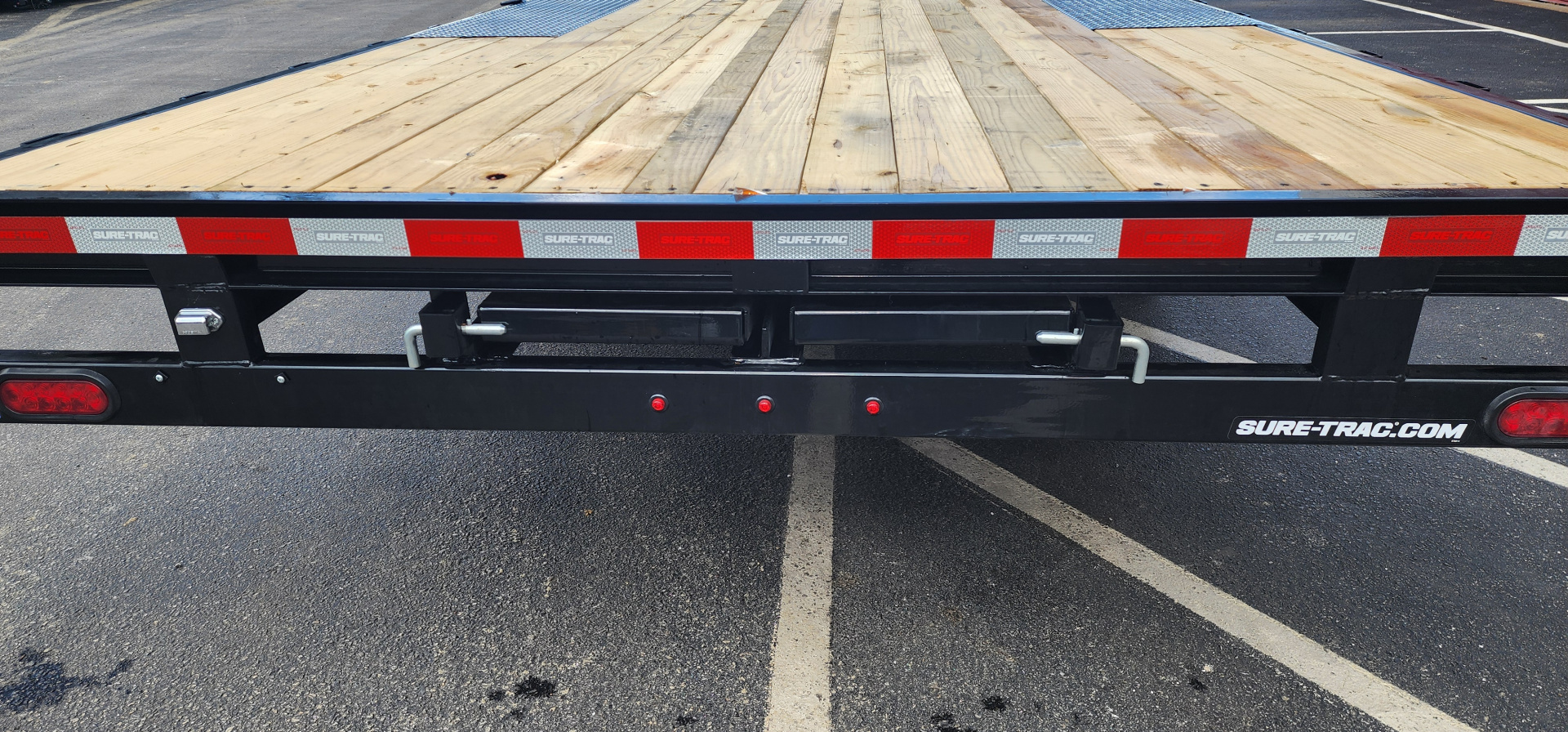 New 8.5 x 20 Sure-Trac Low Profile Flat Deck Deckover Trailer 10k