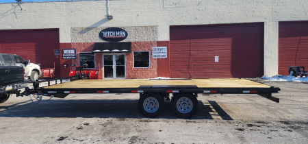 New 8.5 x 20 Sure-Trac Low Profile Flat Deck Deckover Trailer  10k