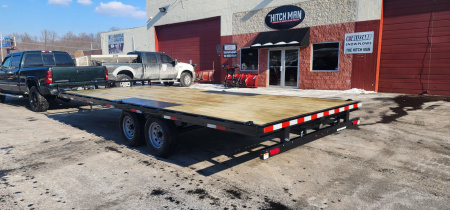 New 8.5 x 20 Sure-Trac Low Profile Flat Deck Deckover Trailer  10k