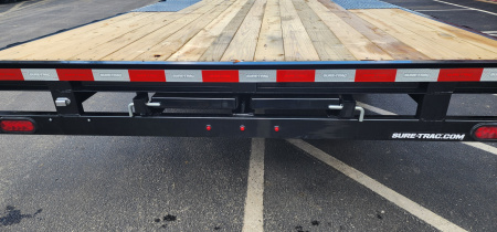 New 8.5 x 20 Sure-Trac Low Profile Flat Deck Deckover Trailer 10k
