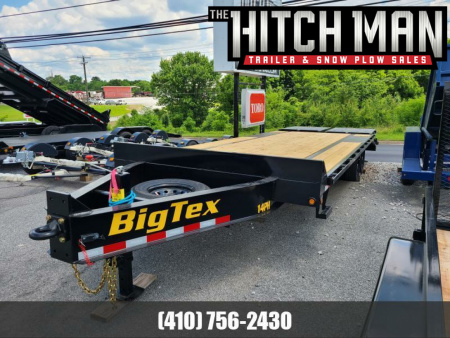 New 8.5' x 25' (20'+5') Big Tex 14PH Deckover Equipment Trailer, 16K GVWR ***w/Spare Tire, Mega Ramps