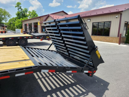 New 8.5' x 25' (20'+5') Big Tex 14PH Deckover Equipment Trailer, 16K GVWR ***w/Spare Tire, Mega Ramps