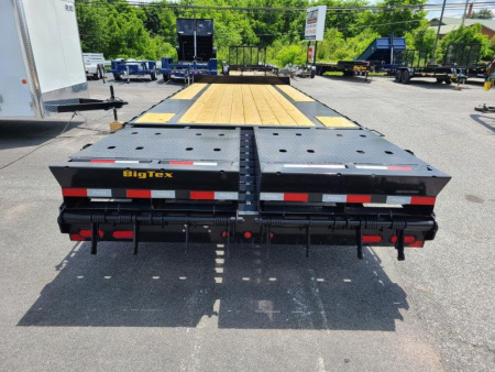 New 8.5' x 25' (20'+5') Big Tex 14PH Deckover Equipment Trailer, 16K GVWR ***w/Spare Tire, Mega Ramps