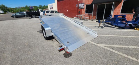 New 6.5' x 12' ALUMA 7712H TILT BED Aluminum Utility Trailer 3K