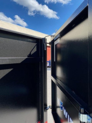 New *Clearance*7 x 14 BWISE Deckover 48" High Sides Dump Trailer 15.4K **BLACK/GRAY**