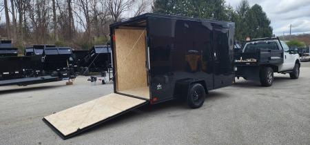New 6 x 12 LOOK ST DLX Cargo Trailer Blackout Package 3k