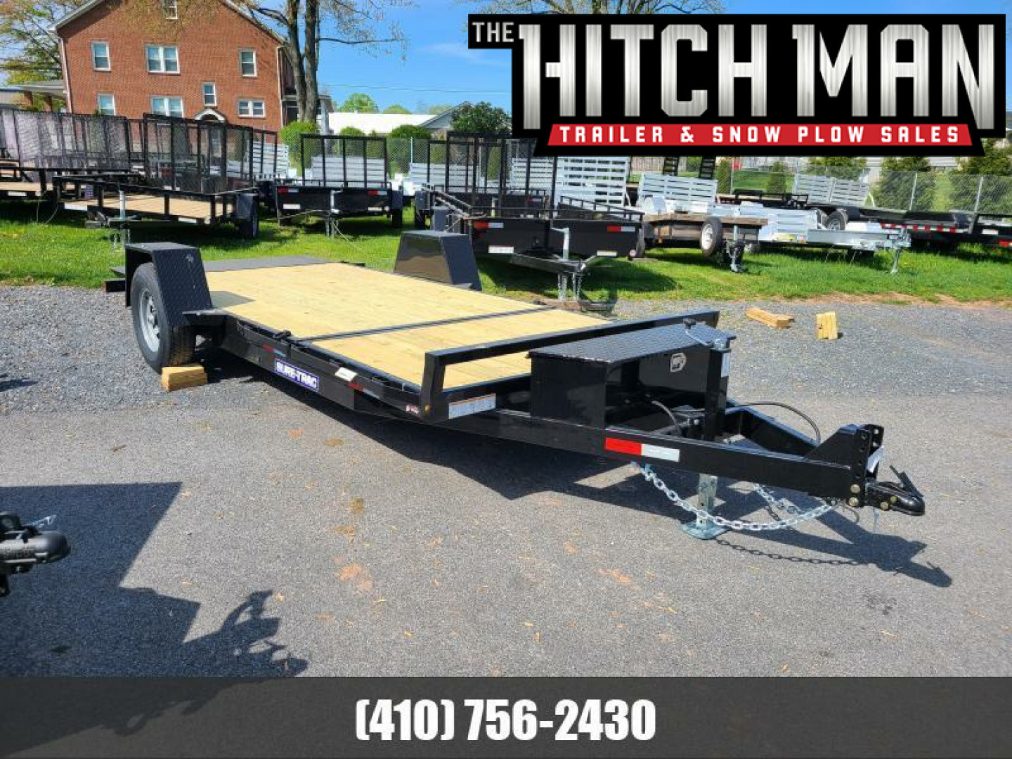 New 6.5 x 16 (12+4) Sure-Trac Single Axle Tilt Bed Equipment Trailer, 7.8k GVWR **w/4' Stationary Deck