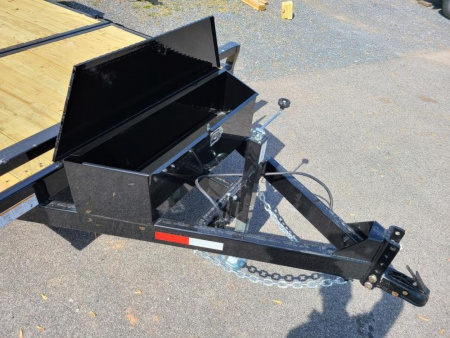 New 6.5 x 16 (12+4) Sure-Trac Single Axle Tilt Bed Equipment Trailer, 7.8k GVWR **w/4' Stationary Deck