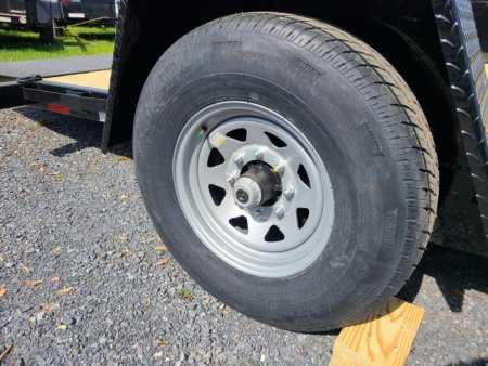 New 6.5 x 16 (12+4) Sure-Trac Single Axle Tilt Bed Equipment Trailer, 7.8k GVWR **w/4' Stationary Deck