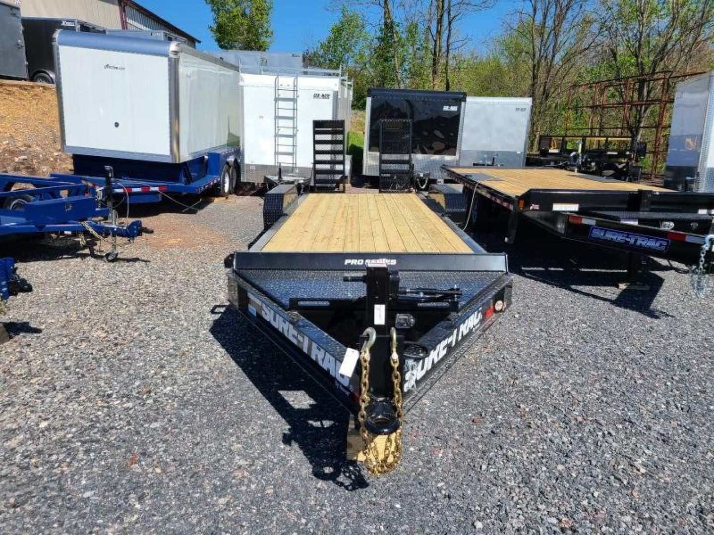 New 7 X 22 Sure-Trac Pro Series I-Beam HD Implement Trailer, 17.6k GVWR  **Loaded w/Standard Features