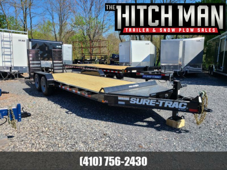 New 7 X 22 Sure-Trac Pro Series I-Beam HD Implement Trailer, 17.6k GVWR  **Loaded w/Standard Features