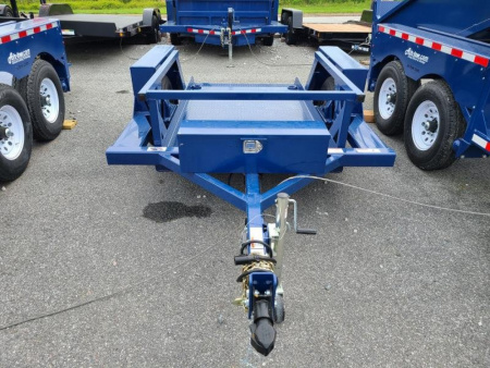 New 4'4" x 8'6" Air Tow S8-35 Single Axle Drop Deck Equipment Trailer, 4.6K GVWR  ***w/110v Battery Charger