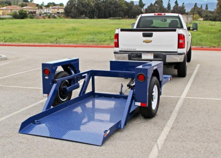New 4'4" x 8'6" Air Tow S8-35 Single Axle Drop Deck Equipment Trailer, 4.6K GVWR  ***w/110v Battery Charger