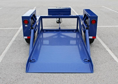 New 4'4" x 8'6" Air Tow S8-35 Single Axle Drop Deck Equipment Trailer, 4.6K GVWR  ***w/110v Battery Charger