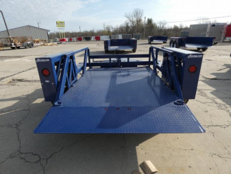 New 6'3" x 10' Air Tow S10-55 Single Axle Drop Deck Equipment Trailer, 8.1k GVWR  **w/110v Battery Charger