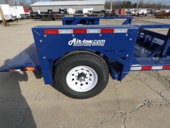 New 6'3" x 10' Air Tow S10-55 Single Axle Drop Deck Equipment Trailer, 8.1k GVWR  **w/110v Battery Charger