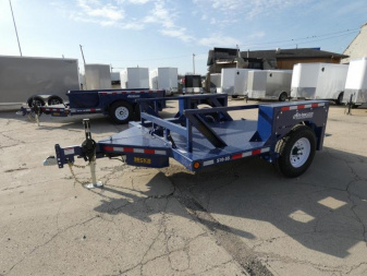 New 6'3" x 10' Air Tow S10-55 Single Axle Drop Deck Equipment Trailer, 8.1k GVWR  **w/110v Battery Charger