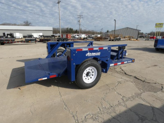 New 6'3" x 10' Air Tow S10-55 Single Axle Drop Deck Equipment Trailer, 8.1k GVWR  **w/110v Battery Charger