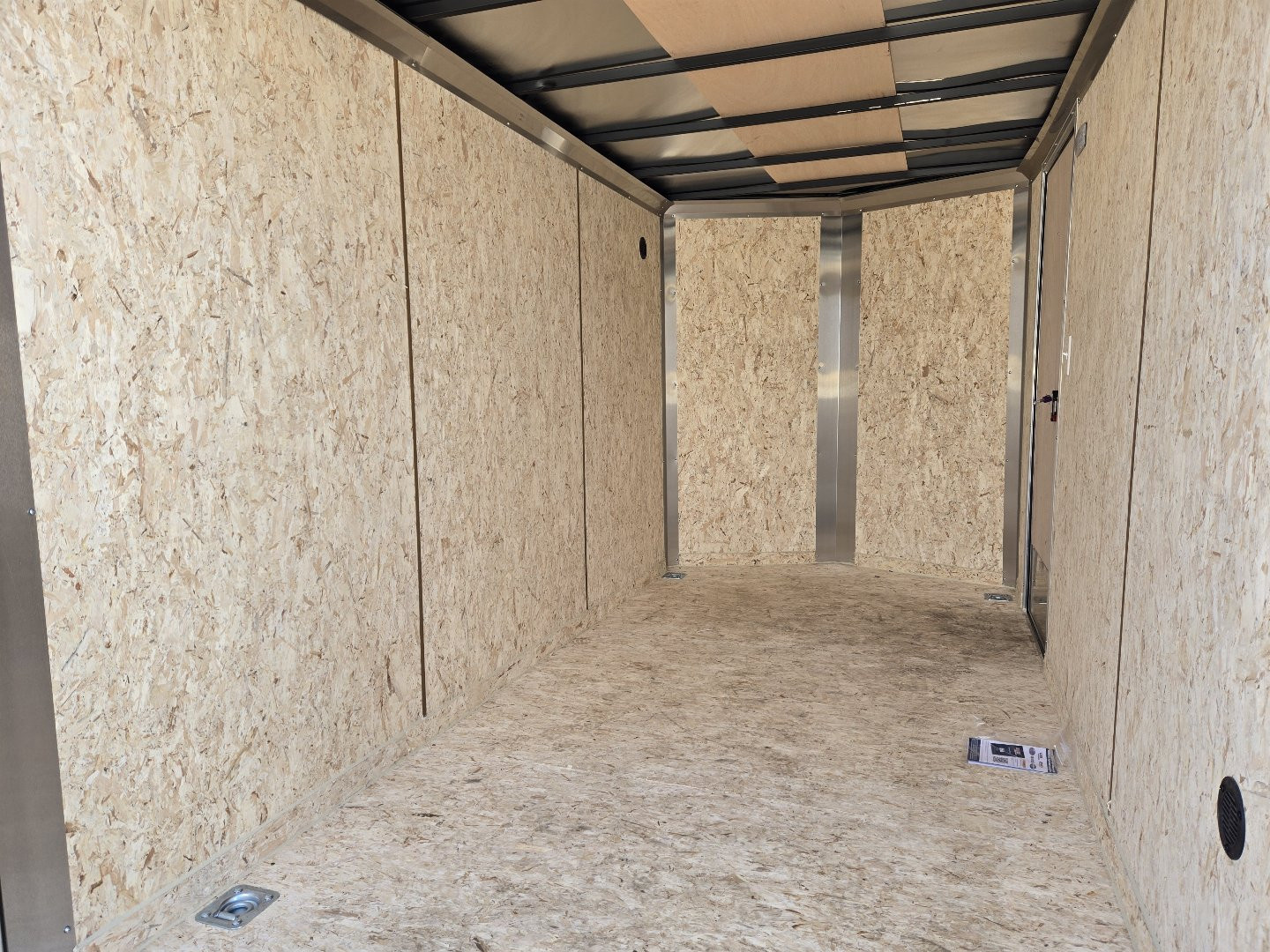 New 6 x 12 Look ST DLX V-Nose Cargo Trailer, 3K GVWR ***White w/ 6" Extra Height, Ramp Door w/ Flap, (4) D-Rings, Stabilizer Jacks