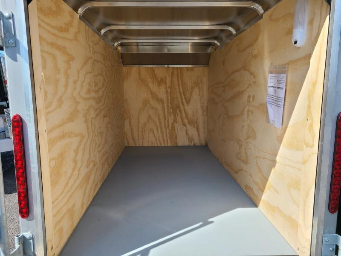 New 4 x 8.5 Car-Mate Custom Cargo Trailer, 2k GVWR **Charcoal Gray w/12v Int. Light & Wall Vents