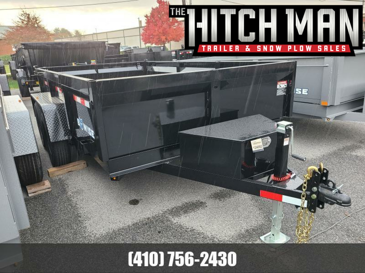 New 7 x 12 B-WISE LE Series Low Profile Dump Trailer, 12K GVWR **w/Combo Gate, Ramps, D-Rings