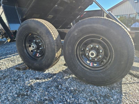 New 7 x 12 B-WISE LE Series Low Profile Dump Trailer, 12K GVWR **w/Combo Gate, Ramps, D-Rings