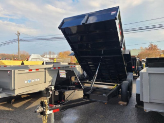 New 7 x 12 B-WISE LE Series Low Profile Dump Trailer, 12K GVWR **w/Combo Gate, Ramps, D-Rings