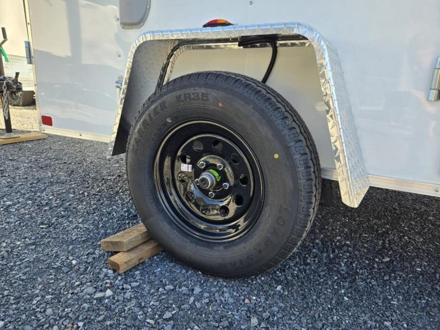 New 6 x 10 Homesteader Intrepid V-Nose Cargo Trailer, 3k GVWR **White w/Barn Doors