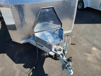 New 7 x 20 Aluma EX8220 Executive Series Car Hauler, 7K GVWR **Includes Stone Guard, Toolbox, Bed Lights, Spread Axles
