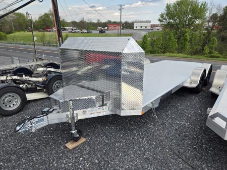 New 7 x 20 Aluma EX8220 Executive Series Car Hauler, 7K GVWR **Includes Stone Guard, Toolbox, Bed Lights, Spread Axles