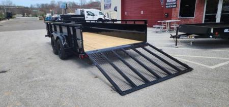 New 7 x 16 Big Tex 70TV 24" Steel Sides Utility 7k