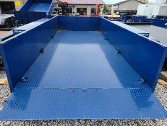 New 6'3" x 16' Air-Tow UT16-14 Steel Side Drop Deck Equipment Flatbed Trailer, 18k ***w/Spare Tire Mount & 110v Battery Charger