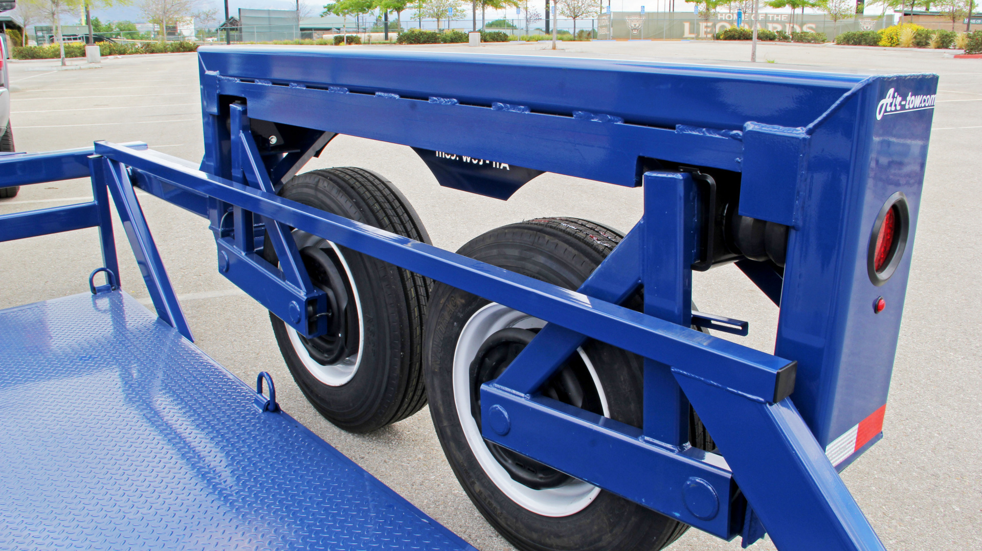New 6'3" x 16' Air-Tow T16-14 Drop Deck Equipment Flatbed Trailer, 18k ***w/Spare Tire Mount & 110v Battery Charger
